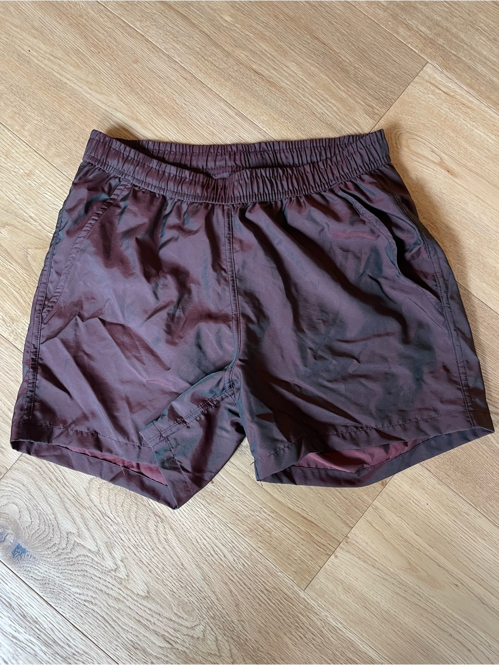Men's Burgundy Swim Board Shorts